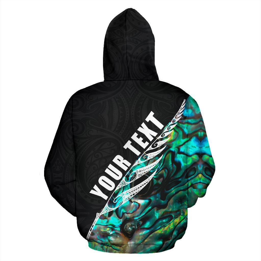 New Zealand Rugby Hoodie, Haka Fern Paua Shell Pullover Hoodie, Custom Version - Vibe Hoodie Shop