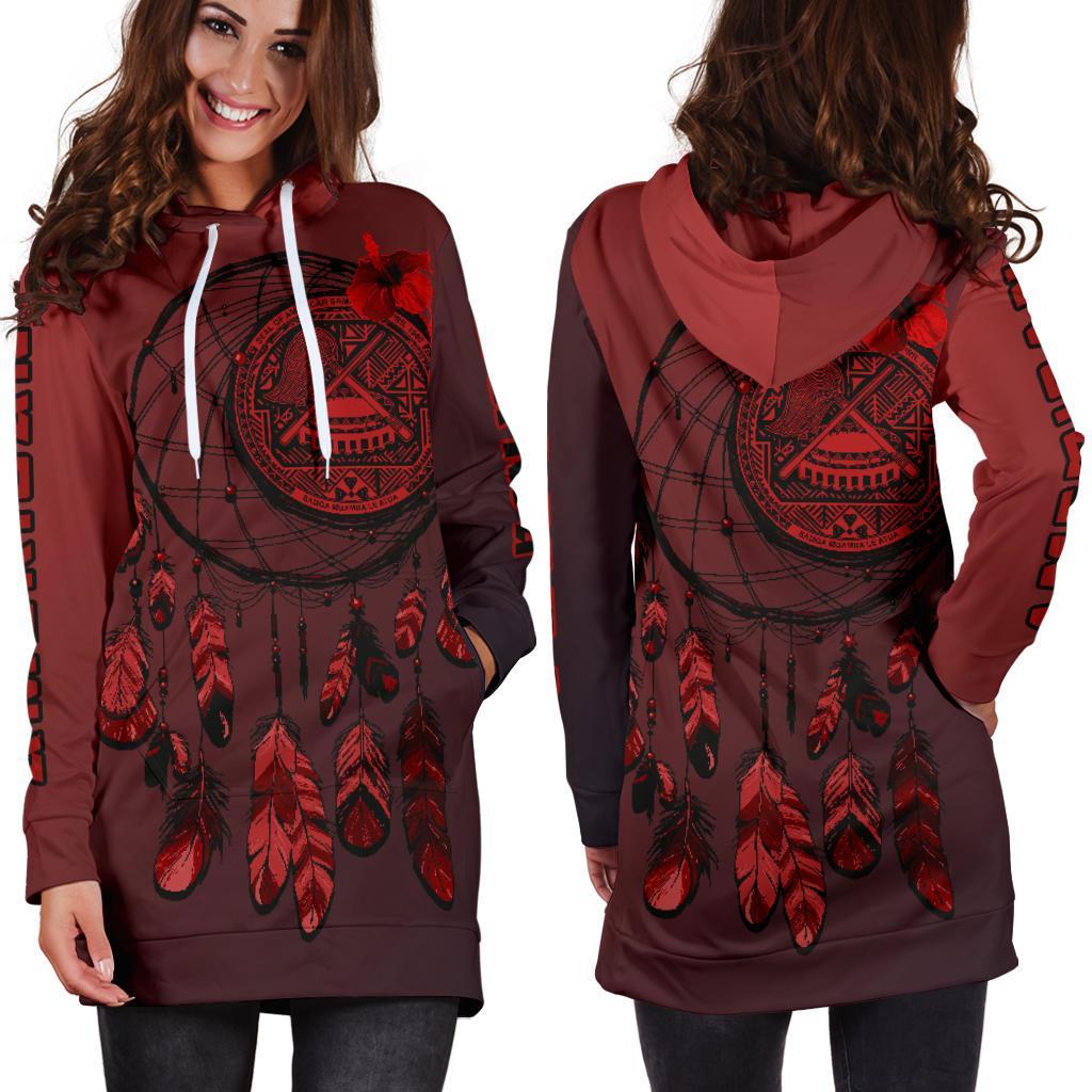 American Samoa Dreamcatcher Hoodie Dress - Vibe Hoodie Shop