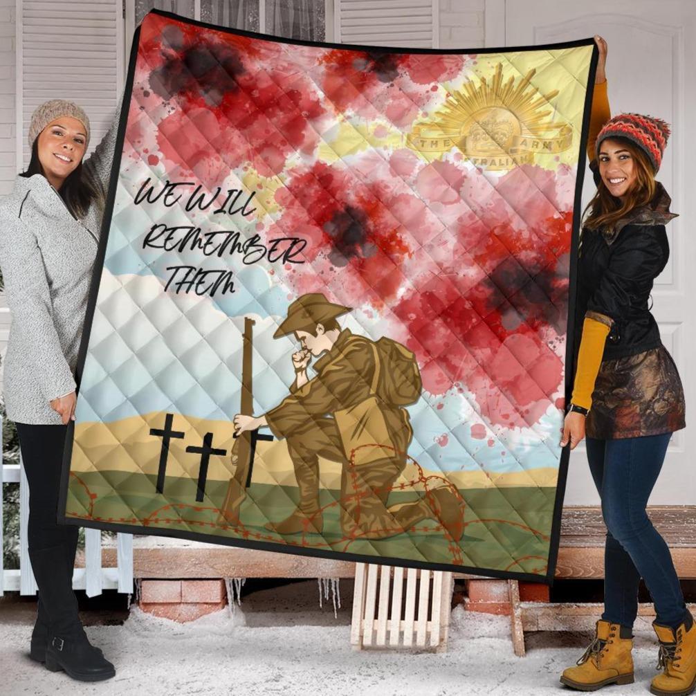 ANZAC Day Premium Quilt - We Will Remember Them - Vibe Hoodie Shop