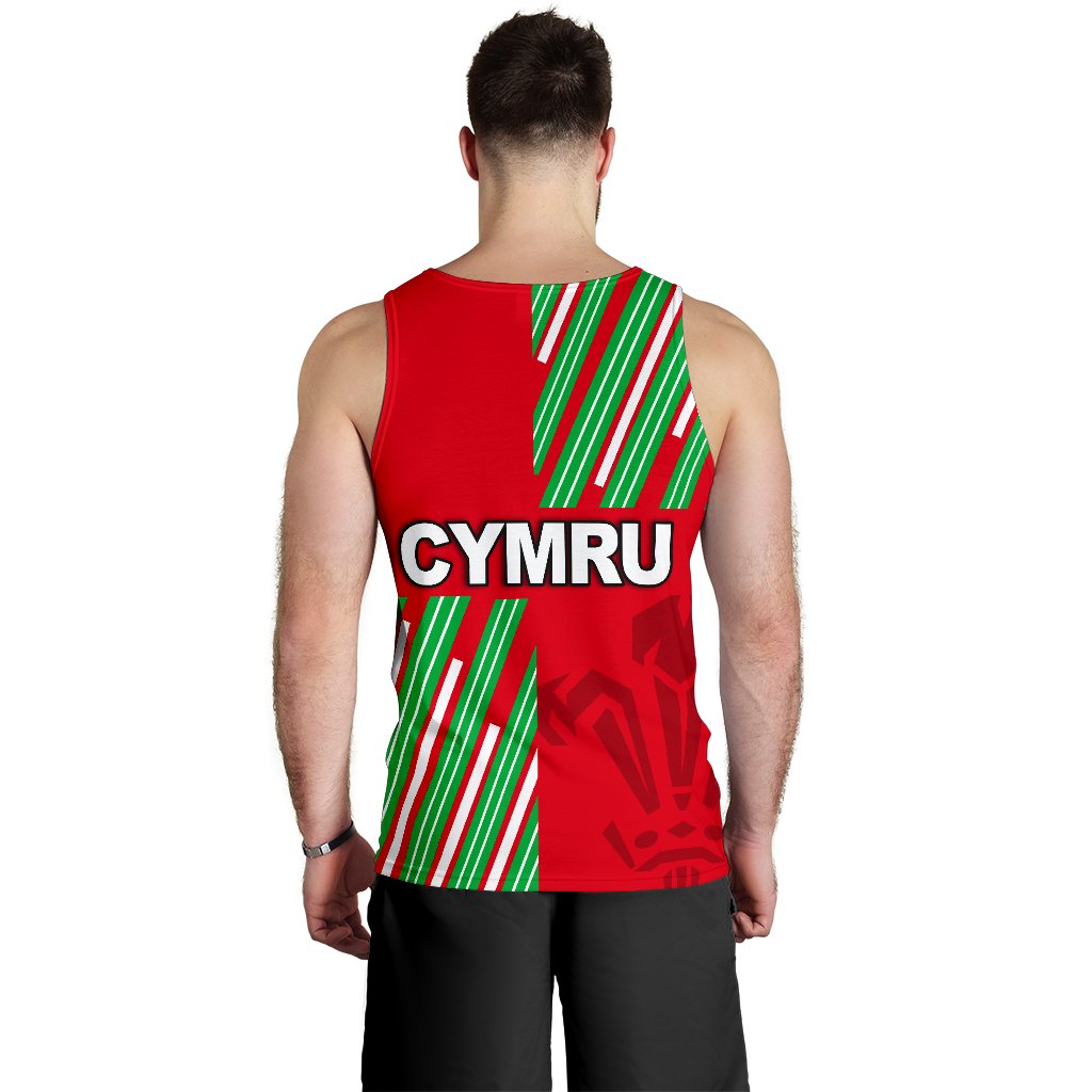 Cymru Men's Tank Top Rugby Style - Vibe Hoodie Shop