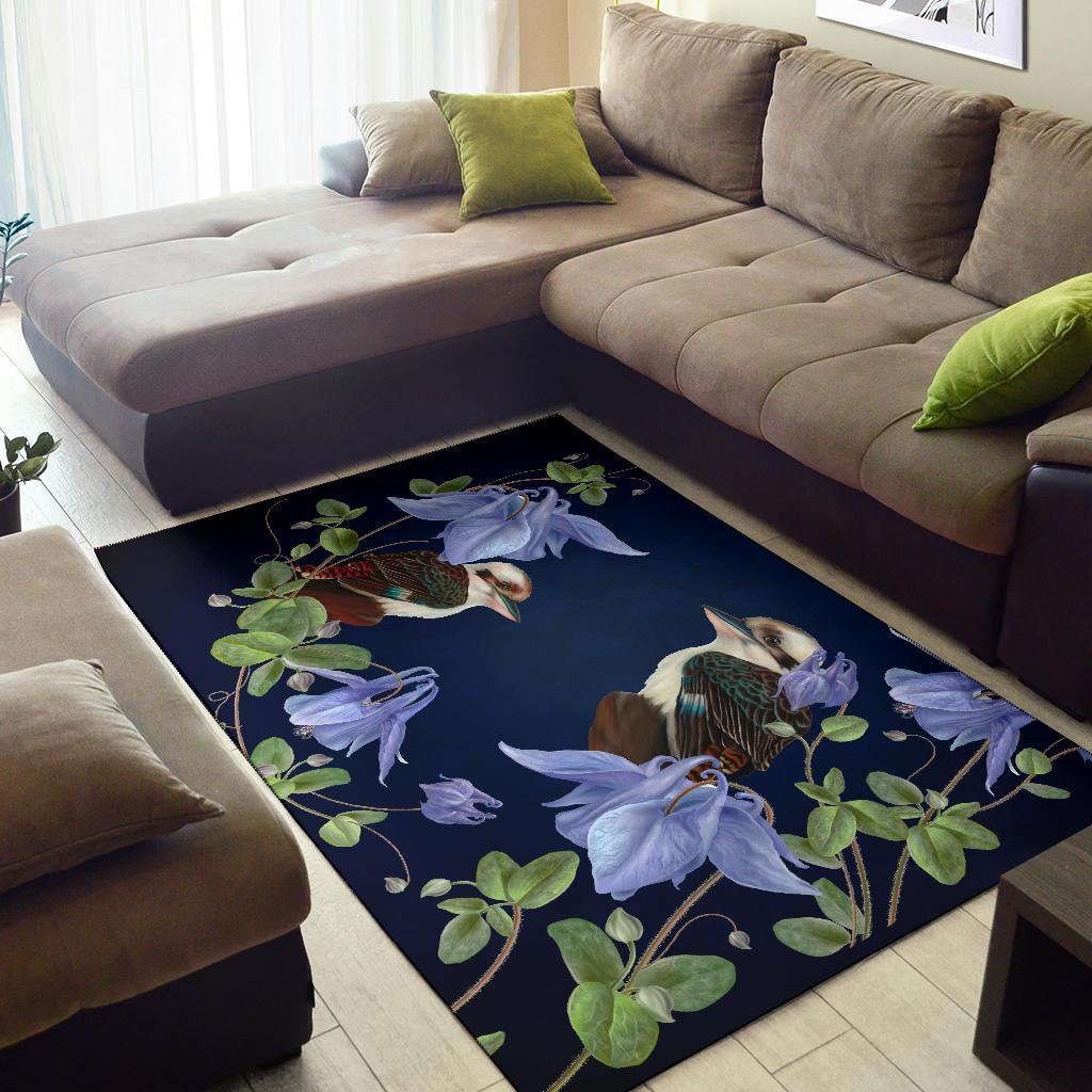 Australia Area Rug - Kookaburra Rug Royal Bluebell - Vibe Hoodie Shop