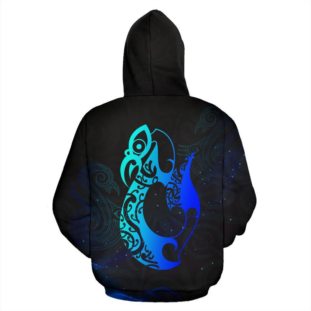 Light Maori Manaia New Zealand Hoodie - Blue - Vibe Hoodie Shop