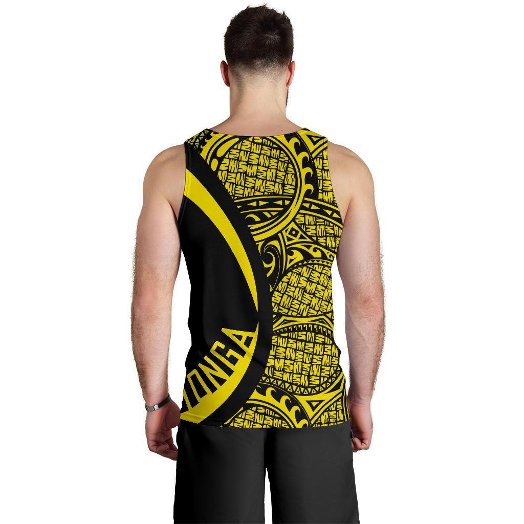 Tonga Polynesian Men's Tank Top - Circle Style 03 - Vibe Hoodie Shop