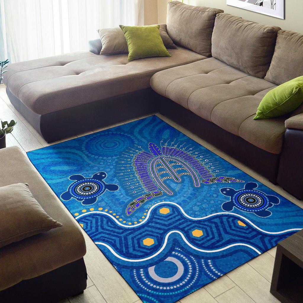 Torres Strait Area Rug - Dhari And Turtle - Vibe Hoodie Shop