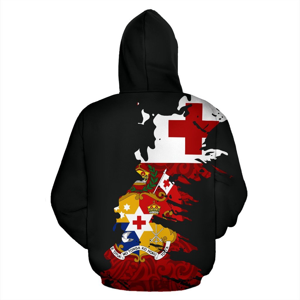 Zip Up Hoodie Tonga Painting Polynesian Zip Up Hoodie 01 - Vibe Hoodie Shop