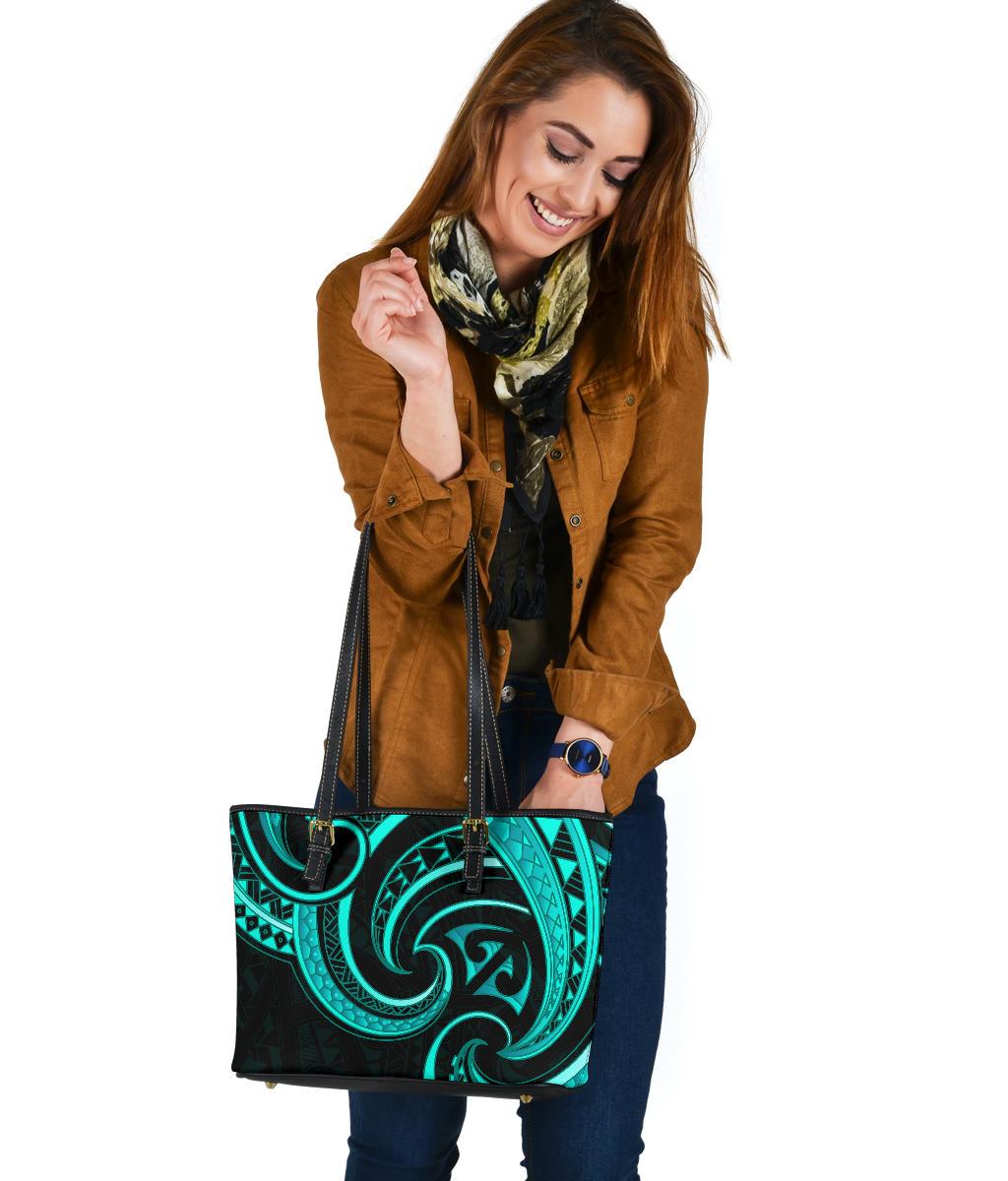 new-zealand-maori-mangopare-small-leather-tote-polynesian-turquoise