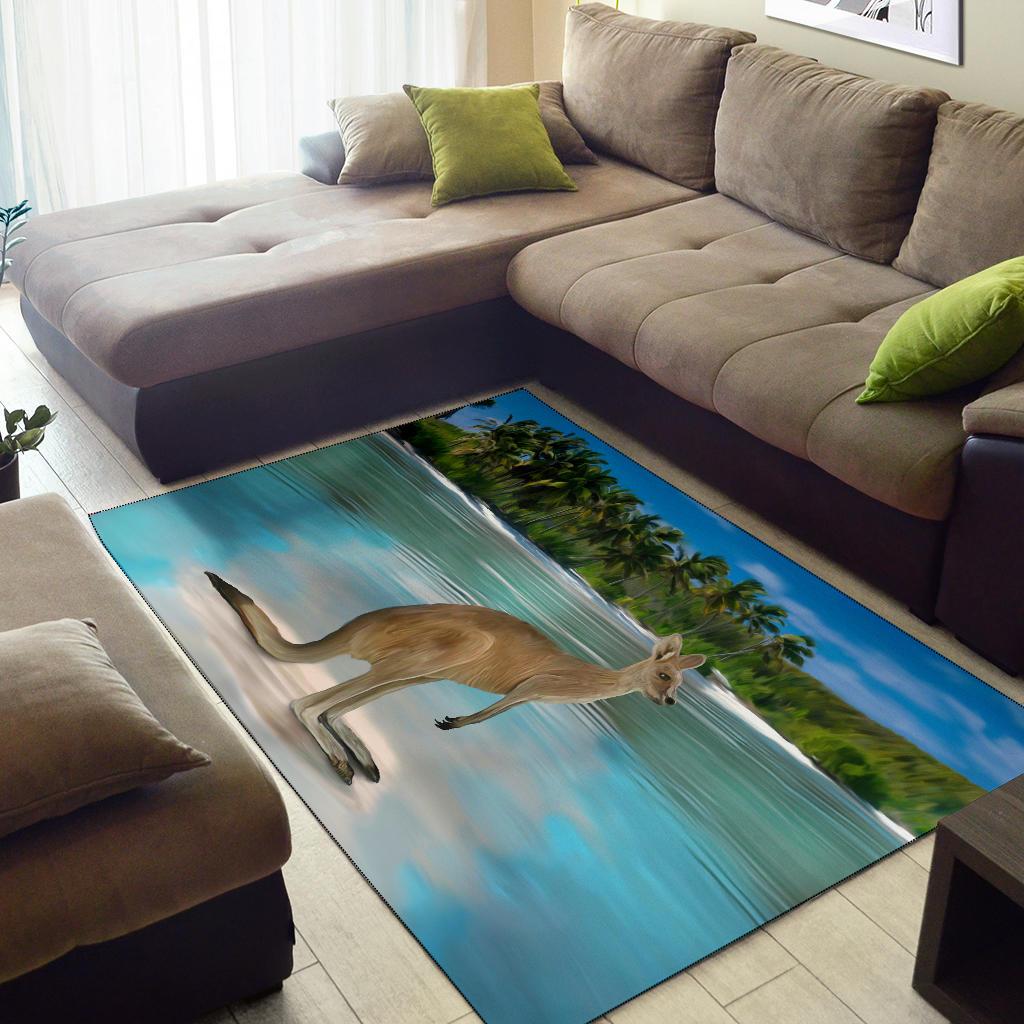 Area Rug - Kangaroo Rug Landscape Art Ver03 - Vibe Hoodie Shop