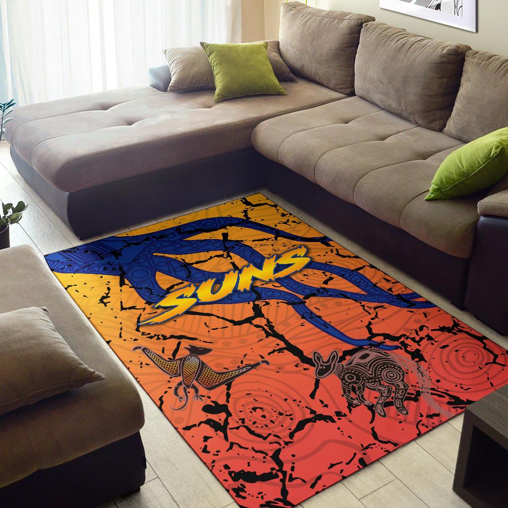 Gold Coast Zip Area Rug Suns Origin Indigenous - Vibe Hoodie Shop