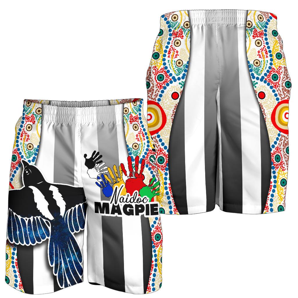 (Custom Personalised) Magpies NAIDOC Week All Over Print Men's Shorts Collingwood Modern Style - Vibe Hoodie Shop