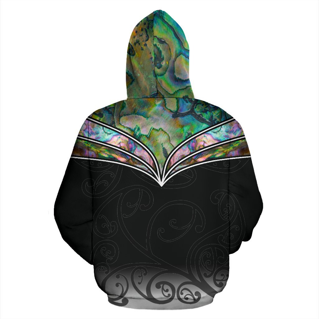 New Zealand Zip Up Hoodie, Maori Paua Shell Zipper Hoodie - Vibe Hoodie Shop