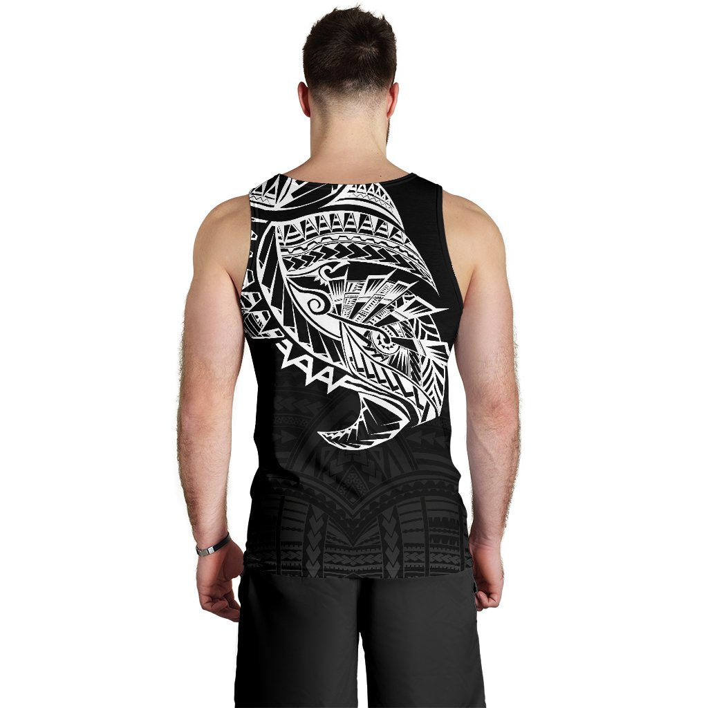 Samoa Tattoo Rugby Style Men's Tank Top Black - Vibe Hoodie Shop