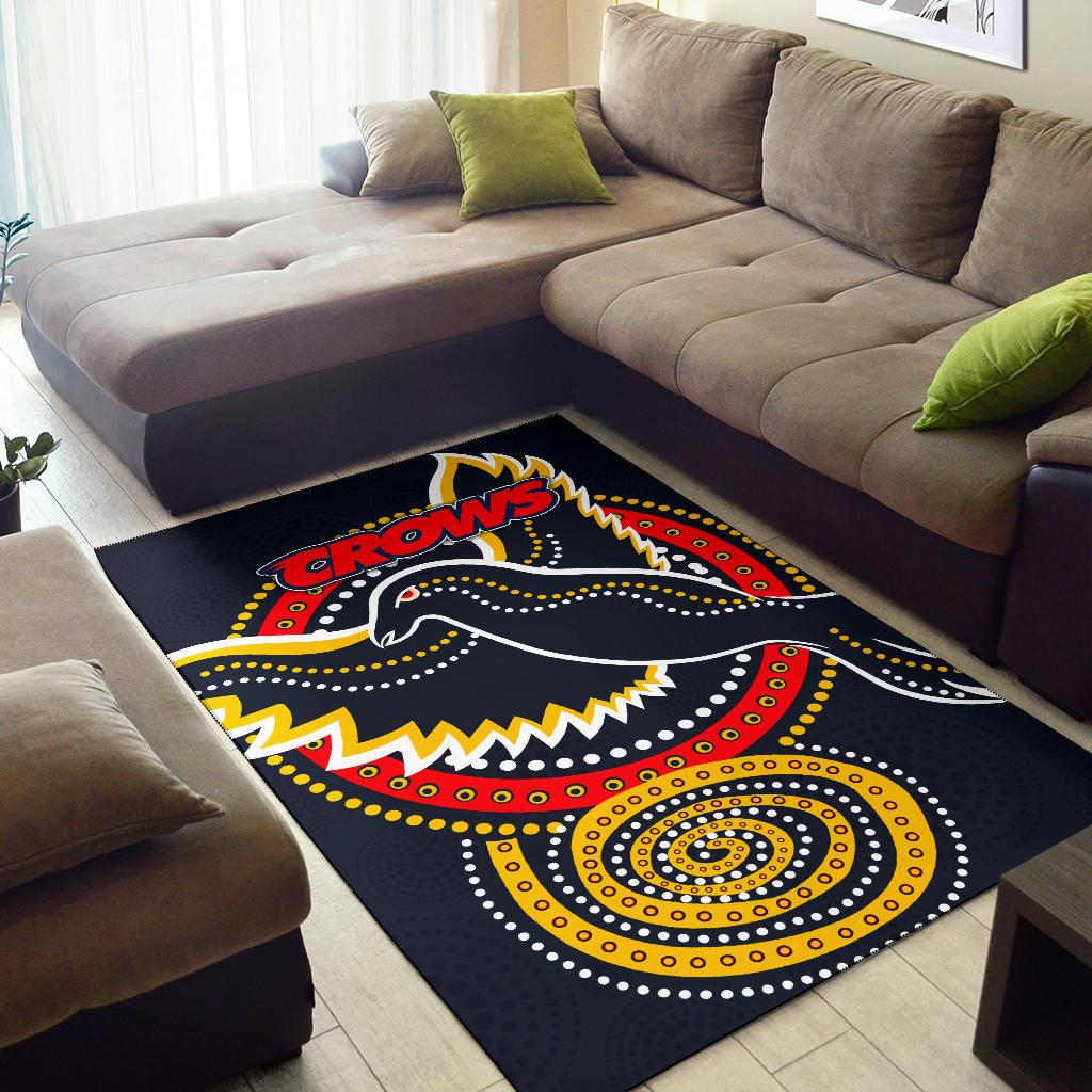 Adelaide Area Rug Crows Indigenous - Vibe Hoodie Shop