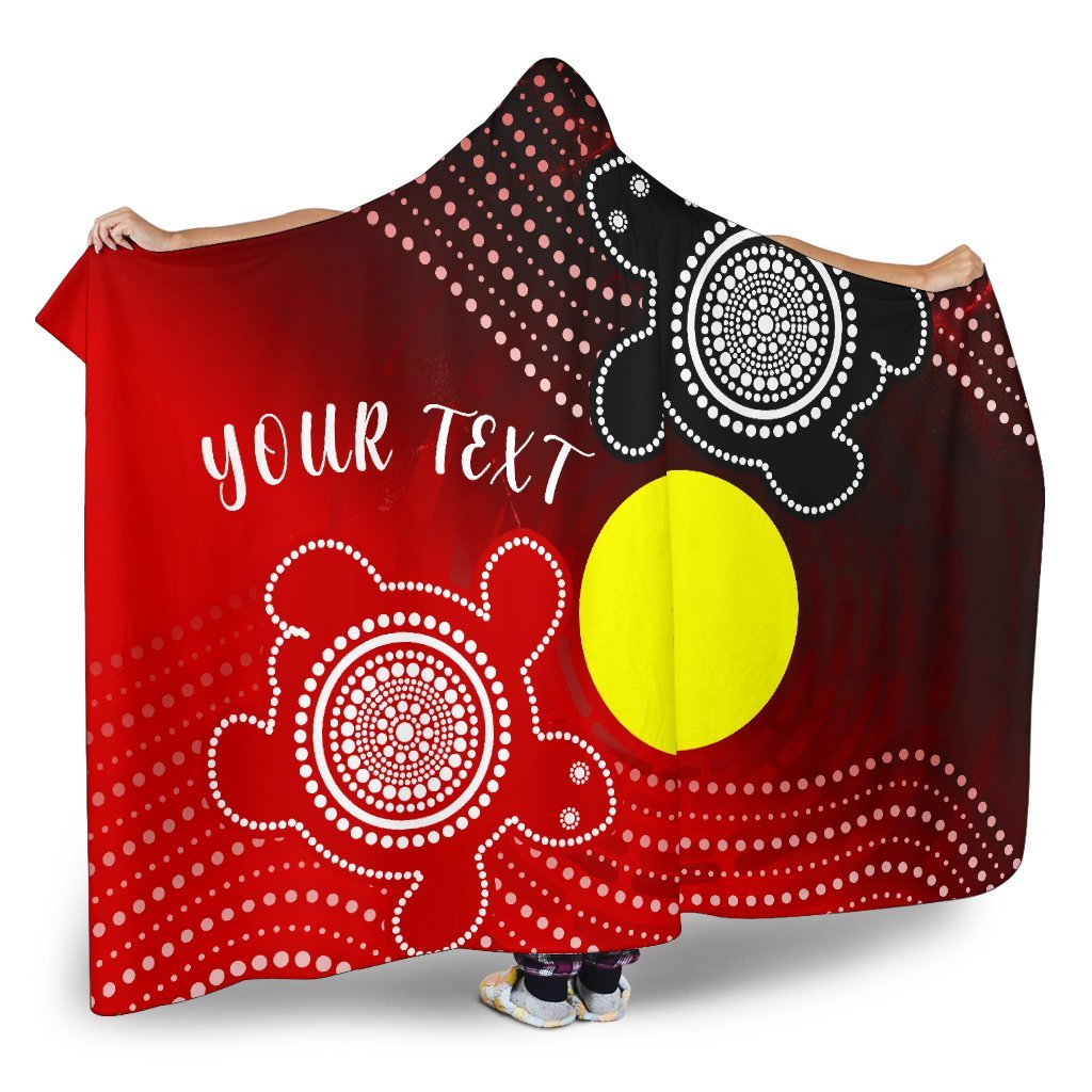 custom-aboriginal-hooded-blanket-indigenous-circle-dot-painting-style