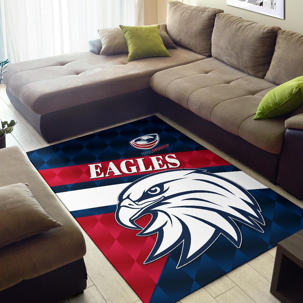 USA Rugby Area Rug Eagles Sporty Style - Vibe Hoodie Shop