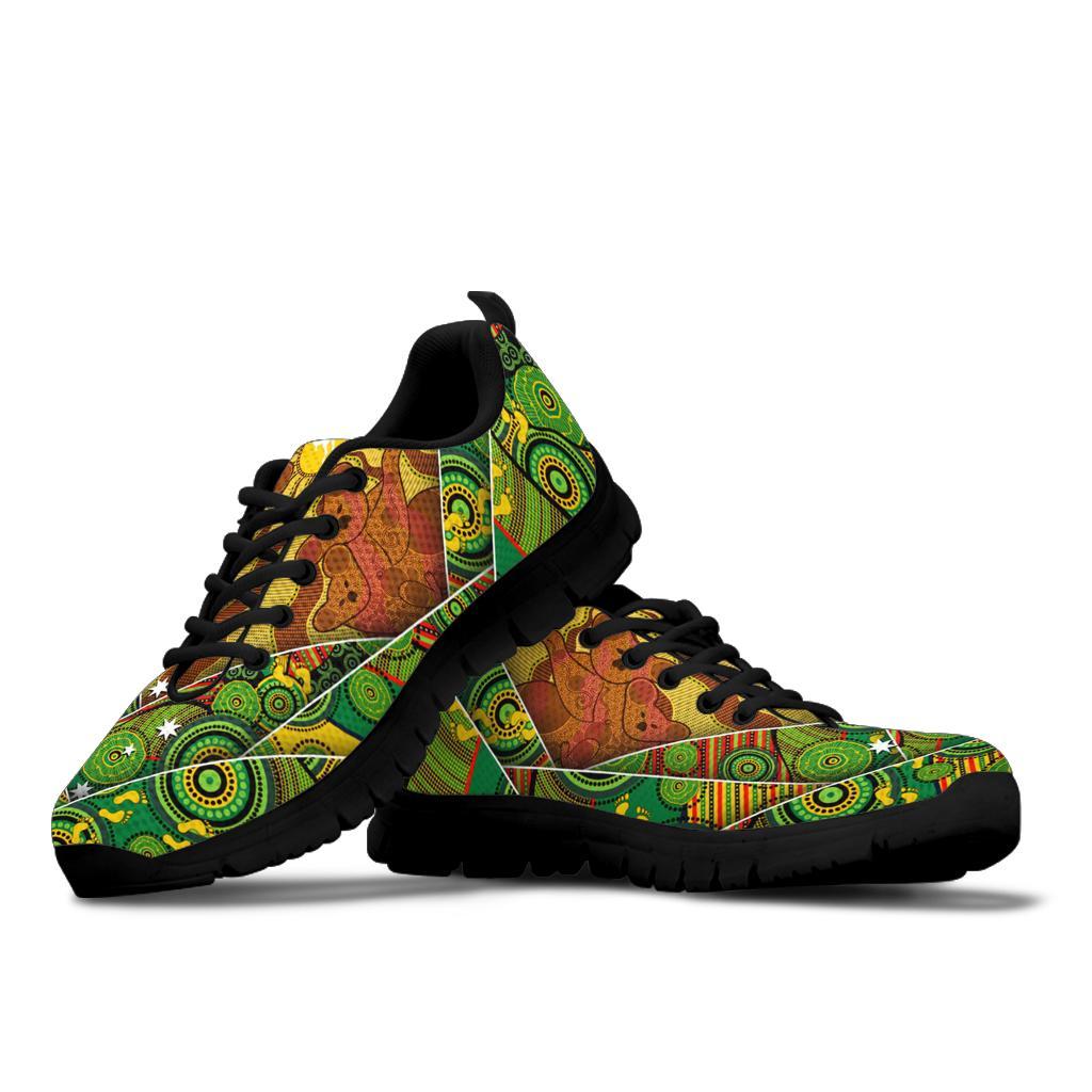 Aboriginal Sneakers - Australia Koala Shoes Indigenous Patterns - Vibe Hoodie Shop