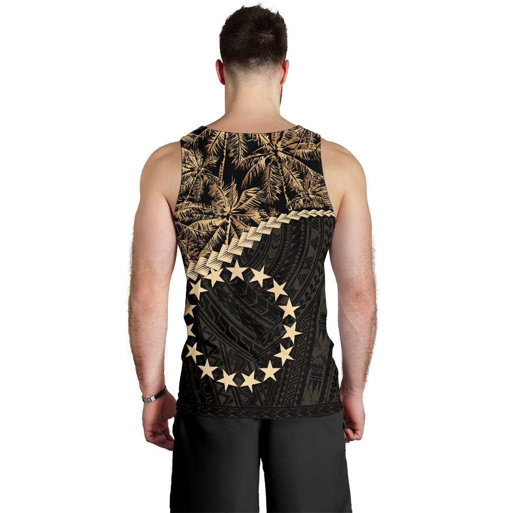 Cook Islands Men's Tank Top Golden Coconut - Vibe Hoodie Shop