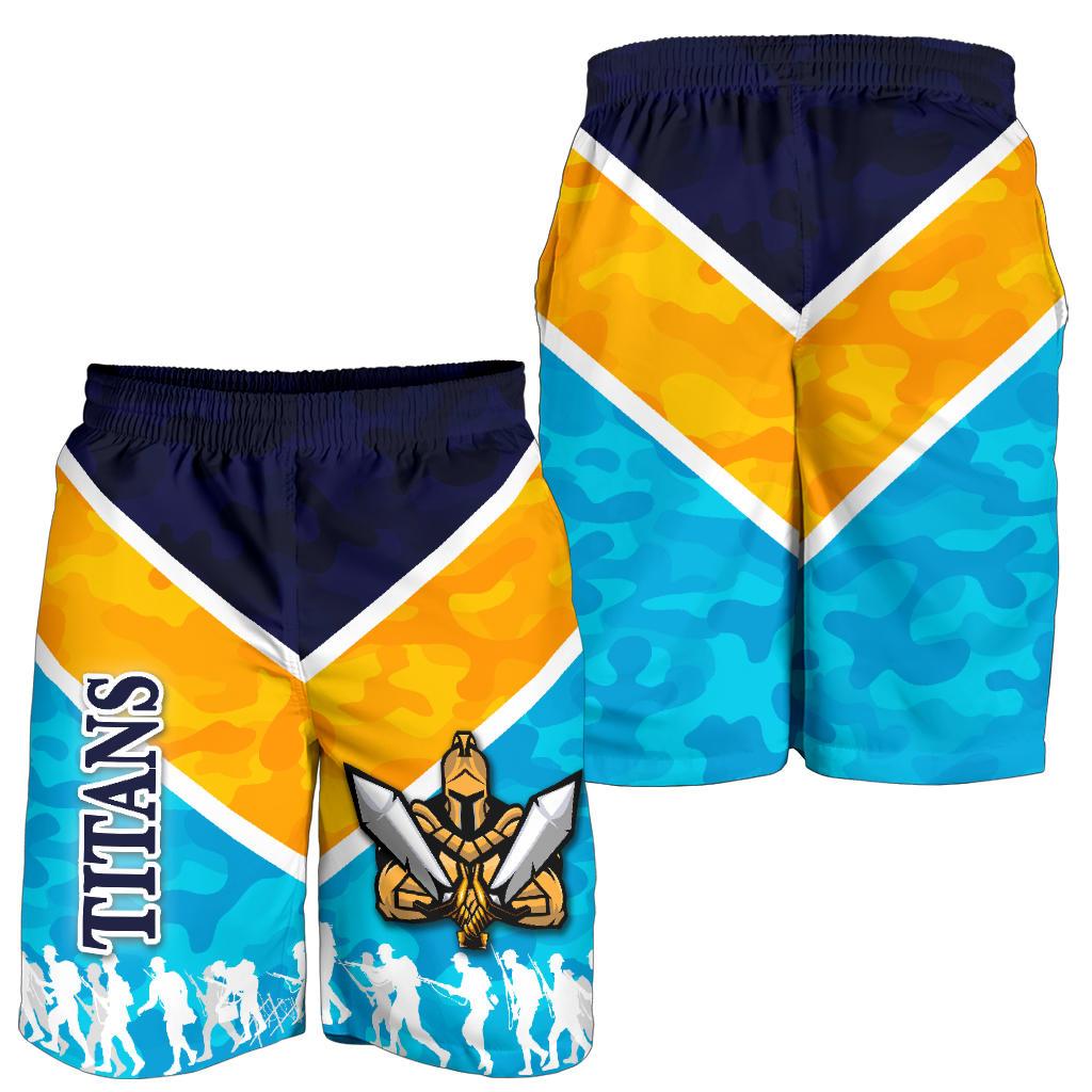 Gold Coast Men Shorts Titans Gladiator ANZAC Vibes - Vibe Hoodie Shop