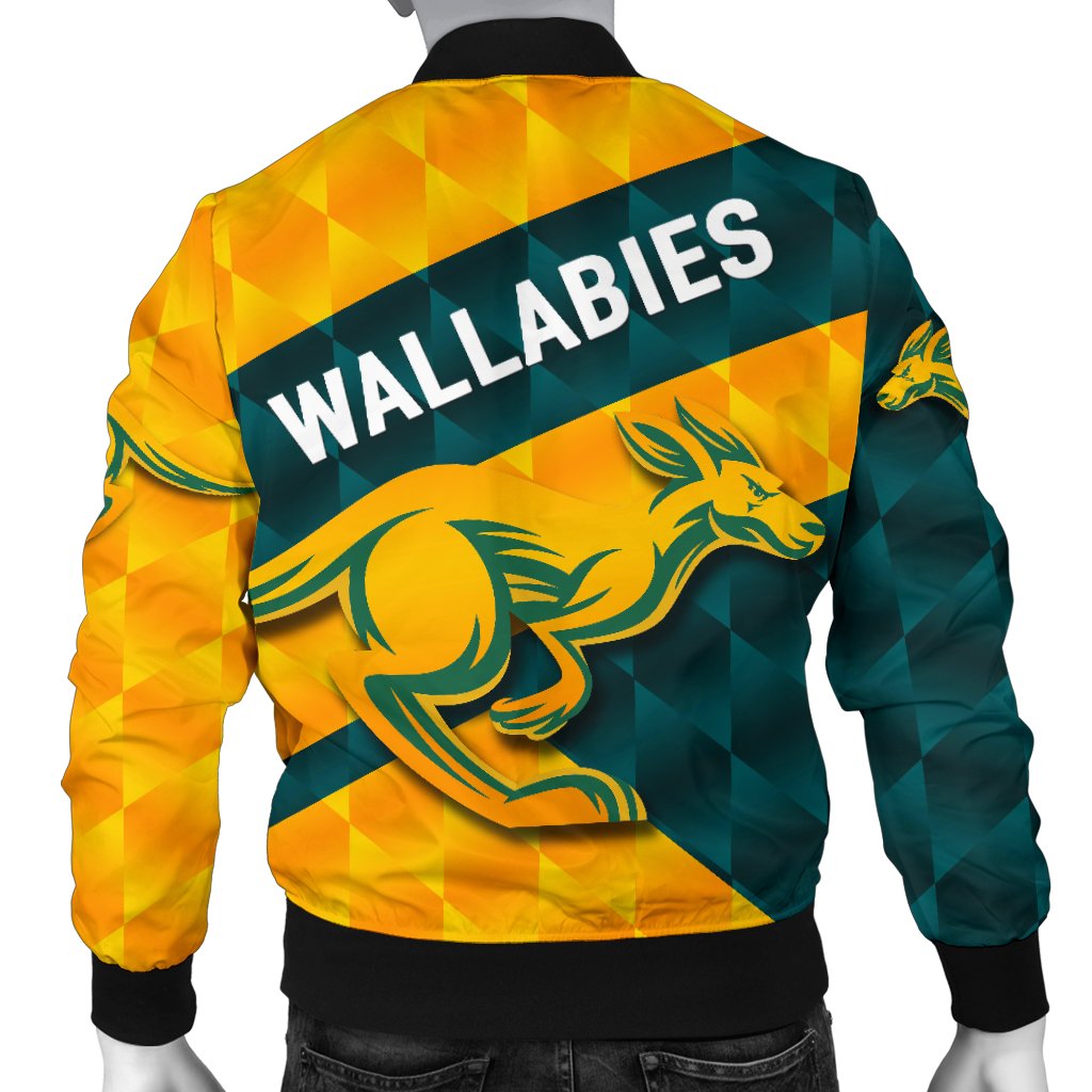 Wallabies Men Bomber Jacket Sporty Style - Vibe Hoodie Shop