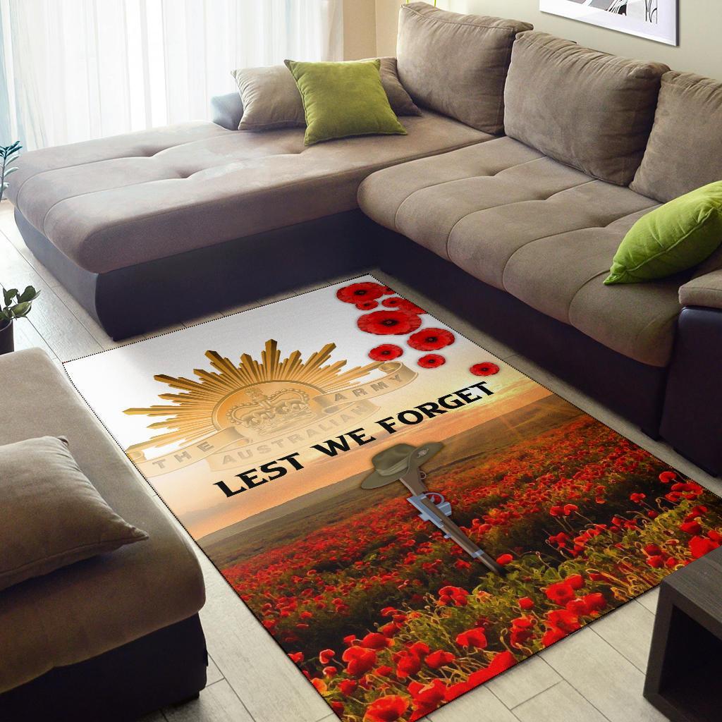 ANZAC Day 2021 Area Rug - We Will Remember Them - Vibe Hoodie Shop