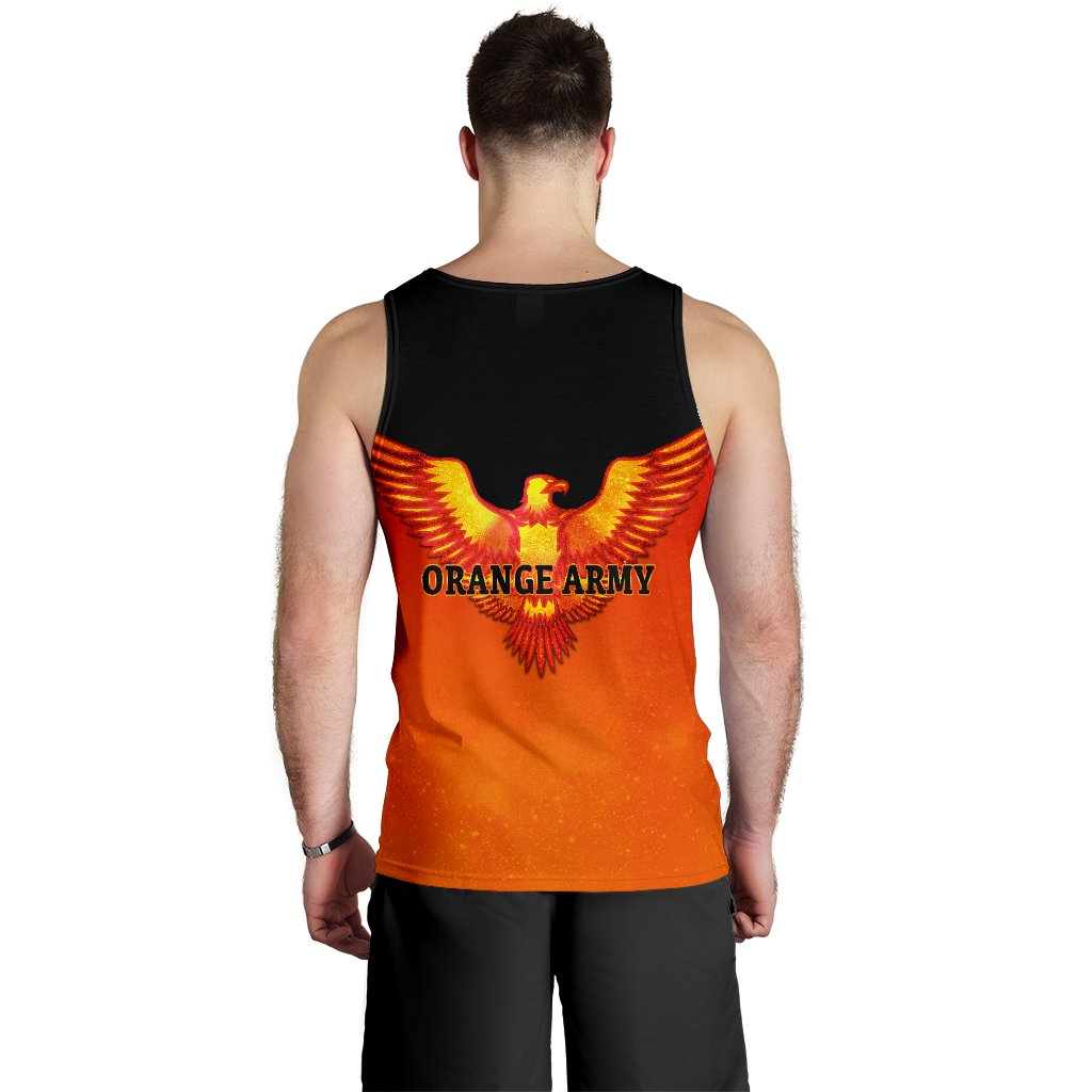 Sunrisers Hyderabad Orange Army Men's Tank Top Cricket Sporty Style - Vibe Hoodie Shop