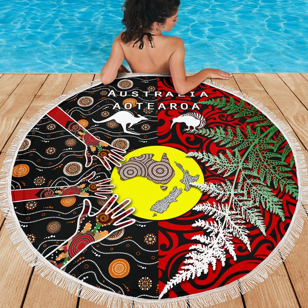 new-zealand-australia-beach-blanket-maori-aboriginal