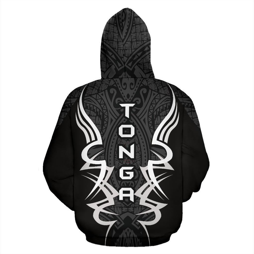 Zip Up Hoodie Tonga Turtle Polynesian Gray - Armor Style - Vibe Hoodie Shop