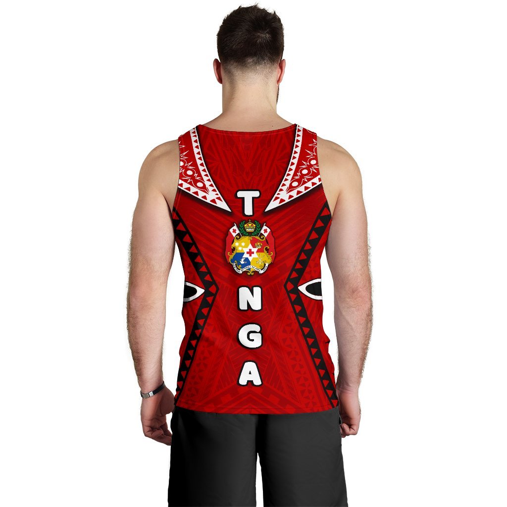 Tonga Men's Tank Top Ngatu - Coat Of Arms - Vibe Hoodie Shop