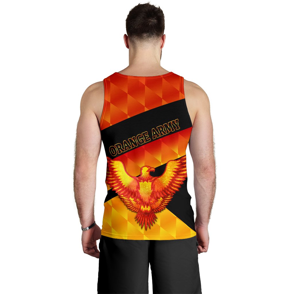 Sunrisers Hyderabad Orange Army Men's Tank Top Cricket Sporty Style - Vibe Hoodie Shop