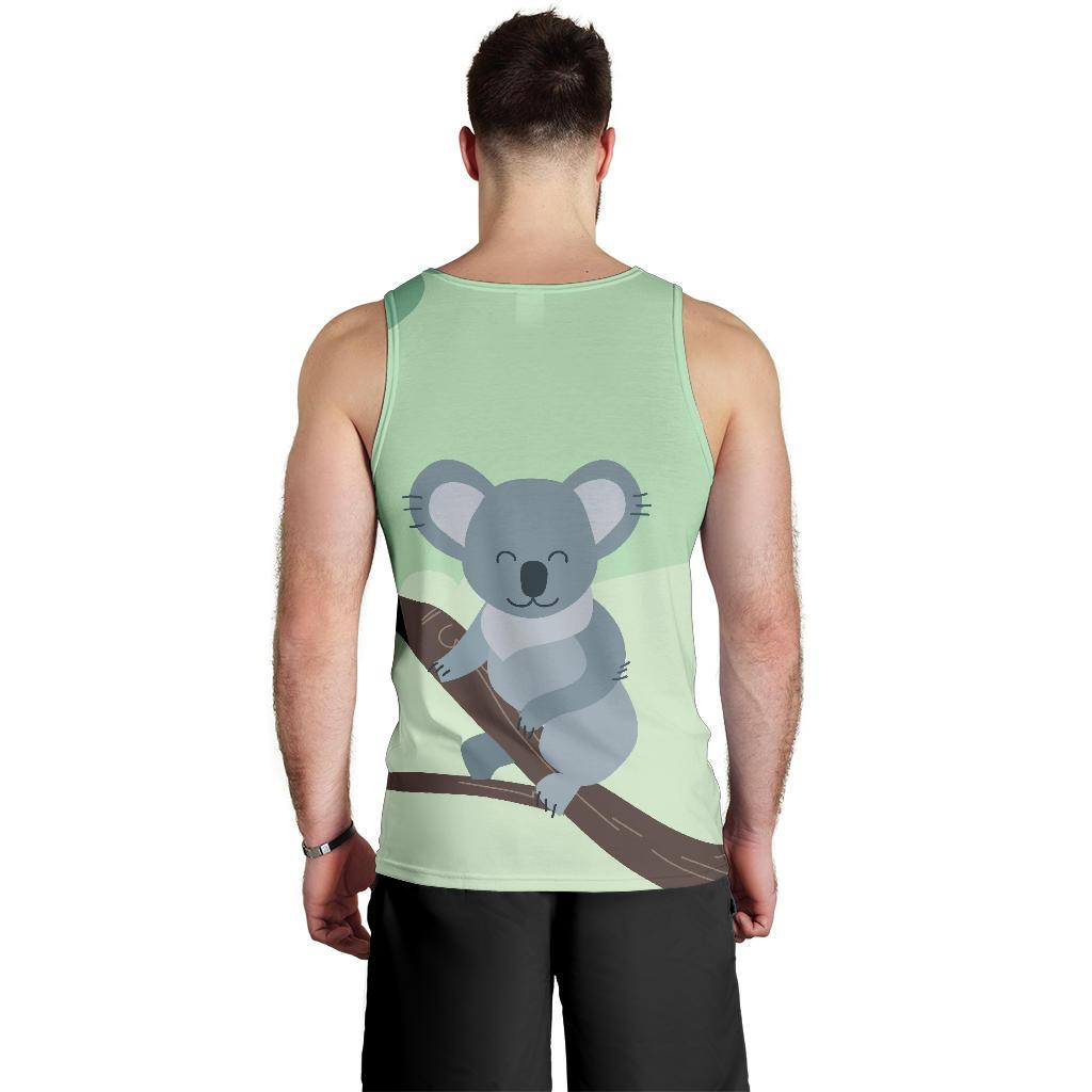 Men Tank Top - Koala Mens Tank Happy - Vibe Hoodie Shop