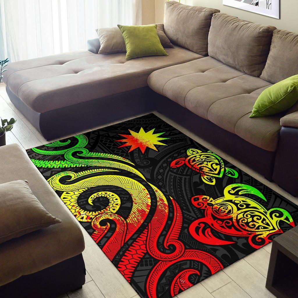 Nauru Area Rug - Reggae Tentacle Turtle - Vibe Hoodie Shop