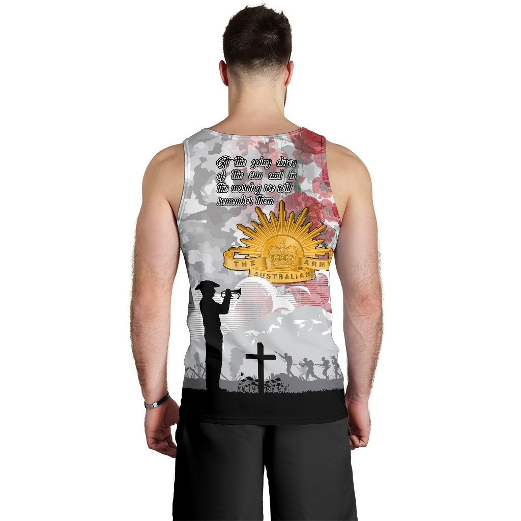 ANZAC Men's Tank Top - We Will Remember Them - Vibe Hoodie Shop