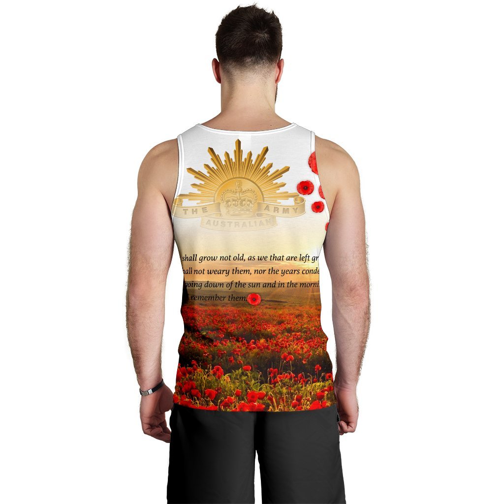 ANZAC Day 2021 Men's Tank Top - We Will Remember Them - Vibe Hoodie Shop