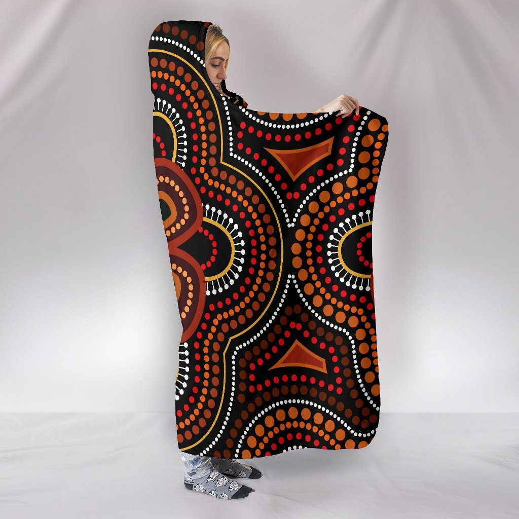 aboriginal-hooded-blanket-aboriginal-dot-painting-flowers-style-ver02