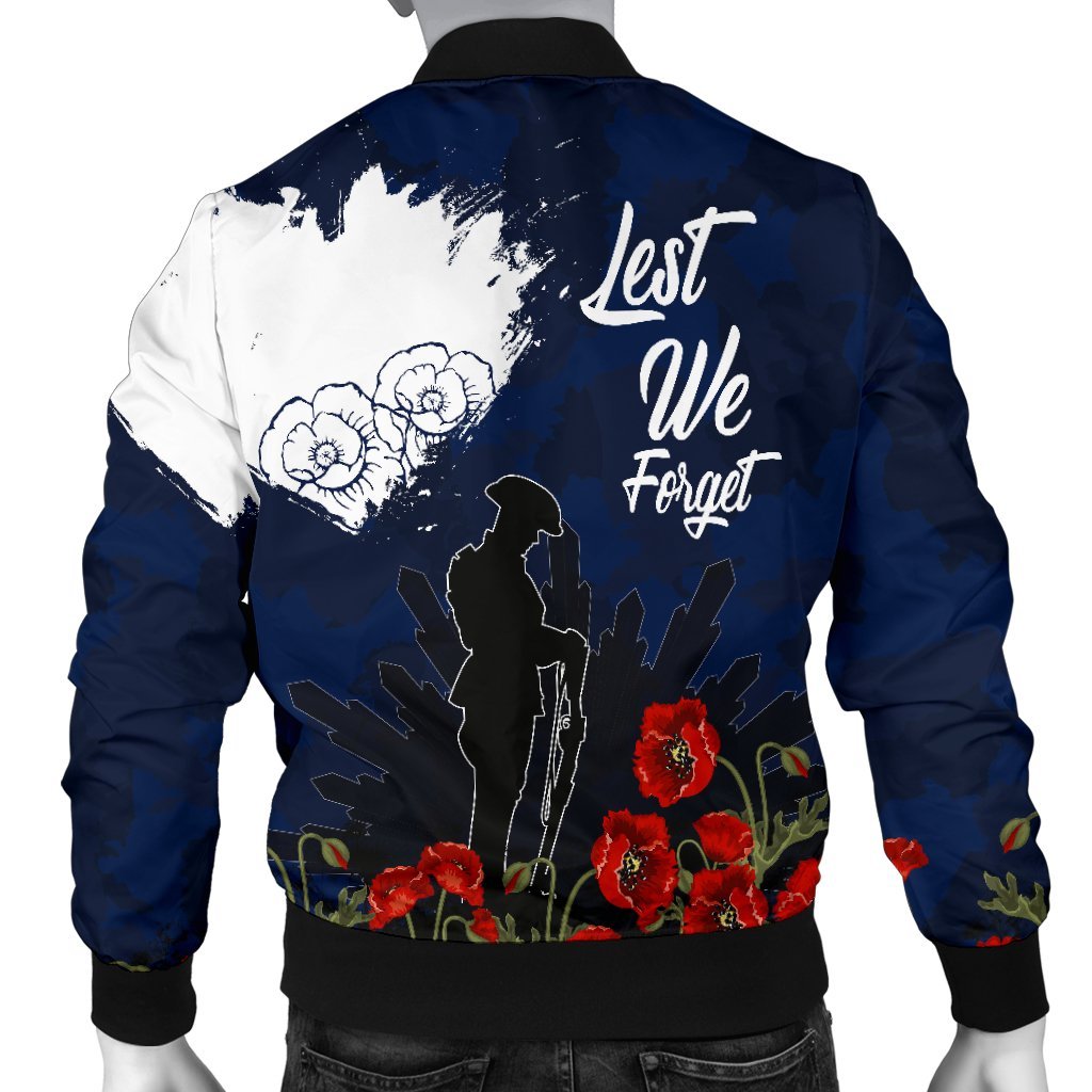 ANZAC Day Men's Bomber Jacket - Australia ANZAC Day 2021 - Vibe Hoodie Shop