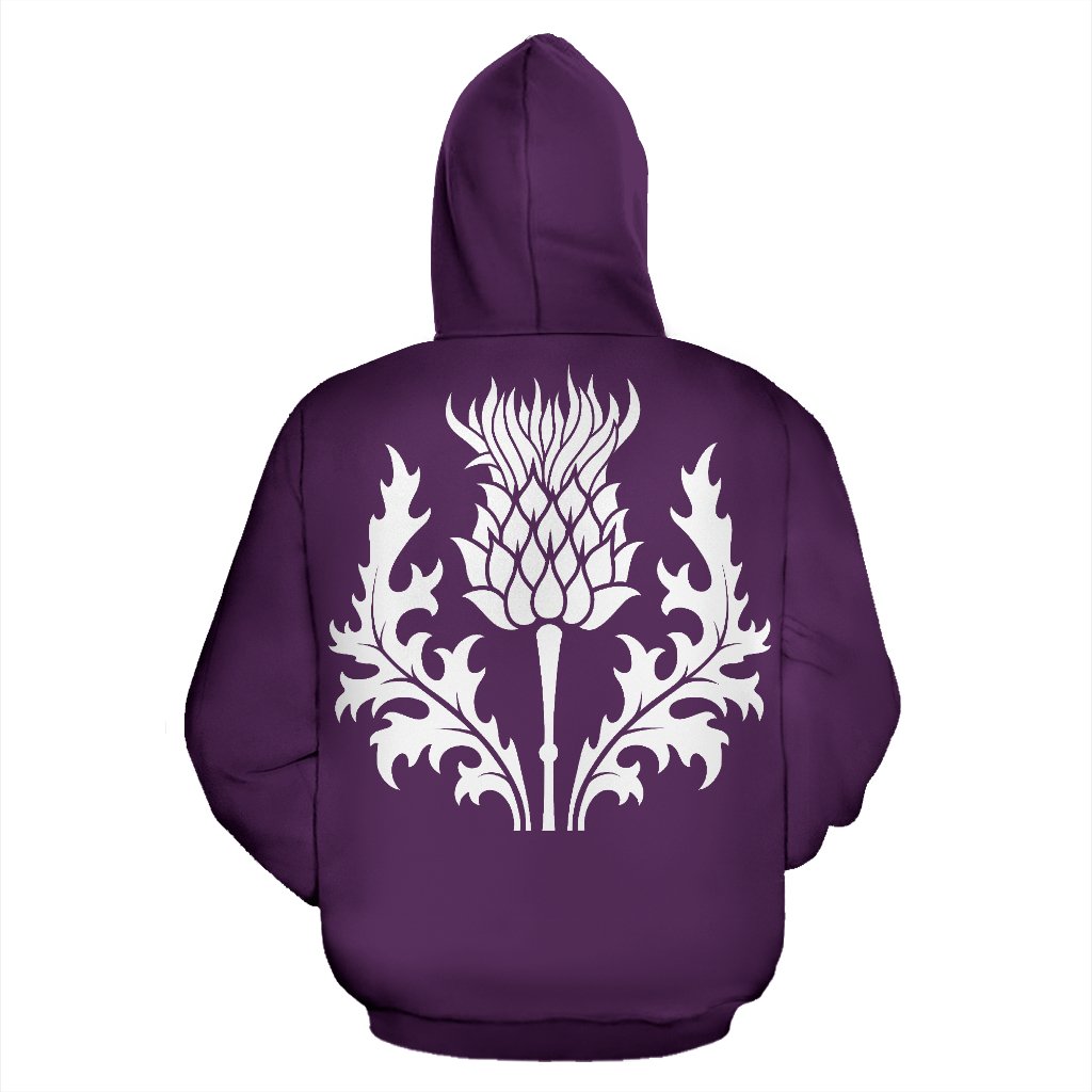 Scotland Thistle Zip - Up Hoodie - Warrior Style - Vibe Hoodie Shop