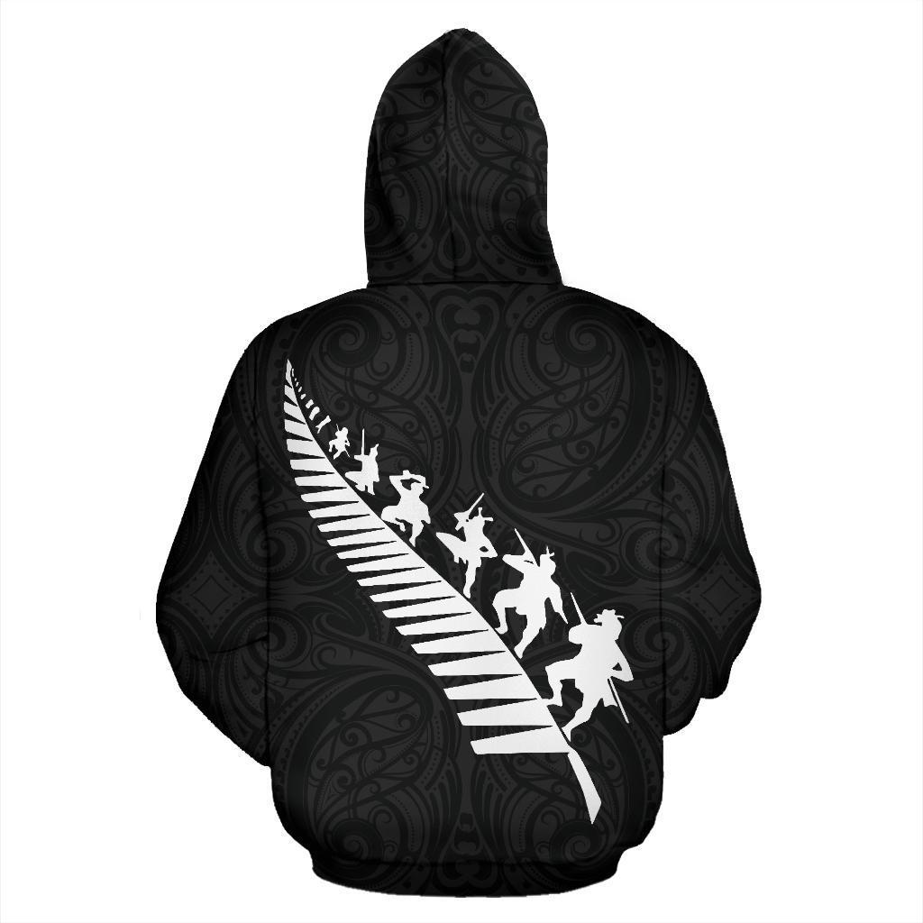 New Zealand Rugby Is In My Blood Zip Hoodie Black - Vibe Hoodie Shop