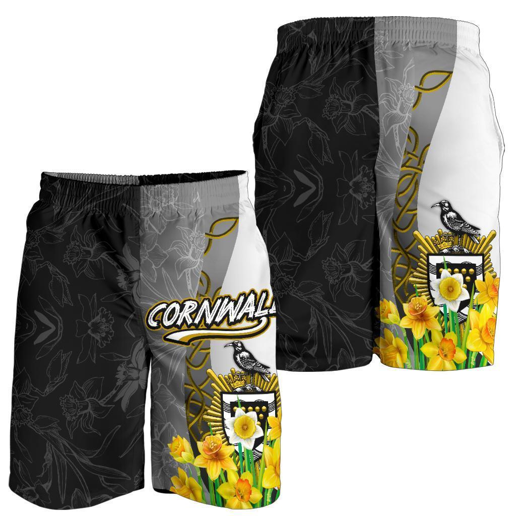 Cornwall Celtic Men's Short - Daffodil With Seal - Vibe Hoodie Shop