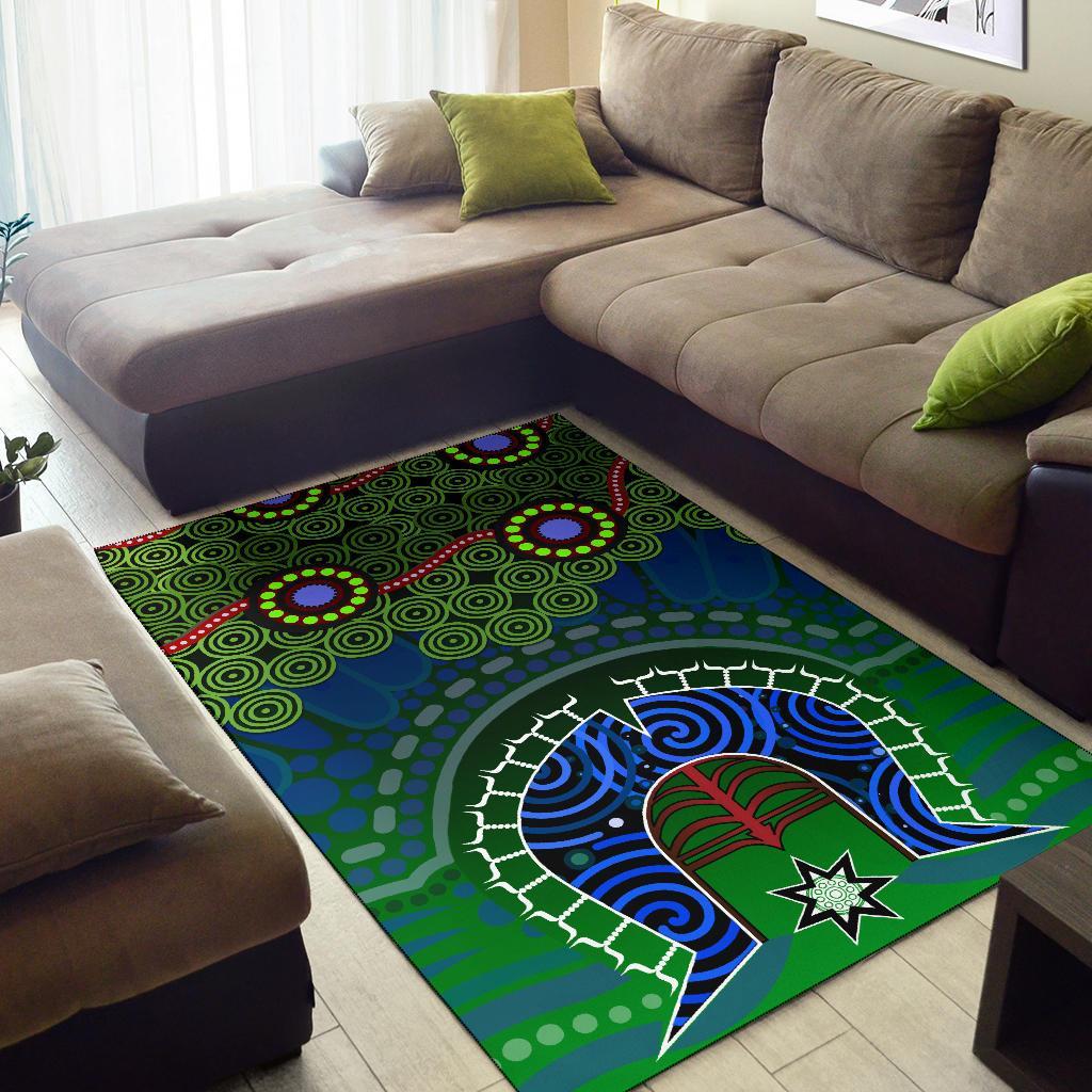 Torres Strait Area Rug - Dhari And Dot Patterns - Vibe Hoodie Shop