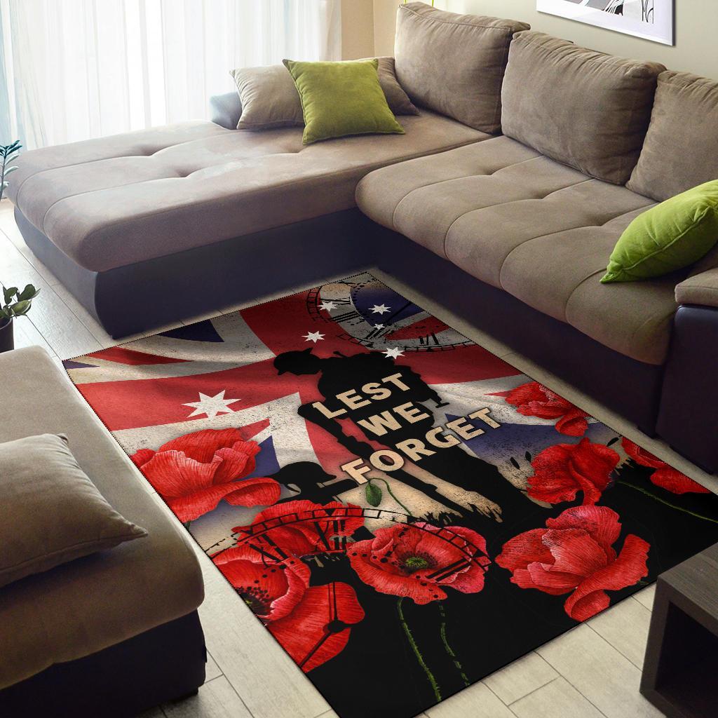 ANZAC Area Rug - A Day We Will Never Forget - Vibe Hoodie Shop