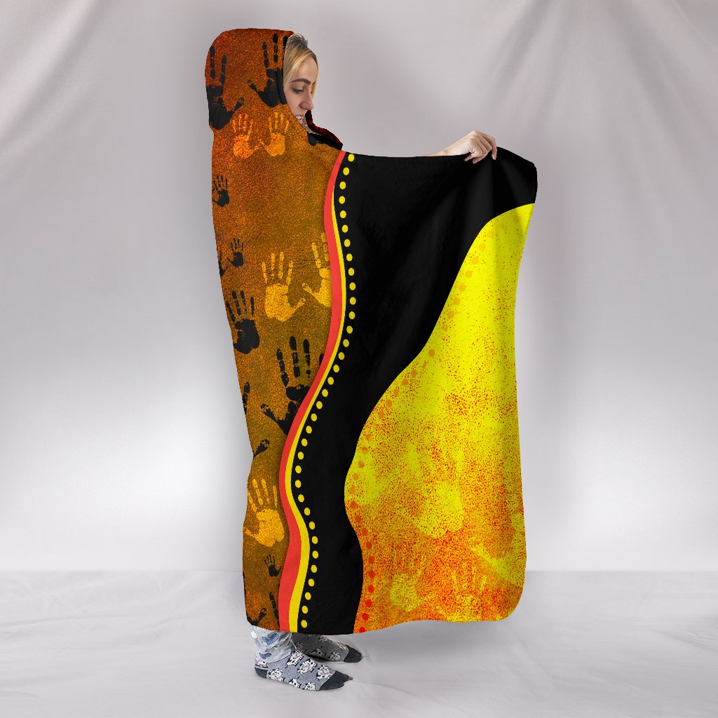 hooded-blanket-aboriginal-rock-painting-hand-art-golden-style