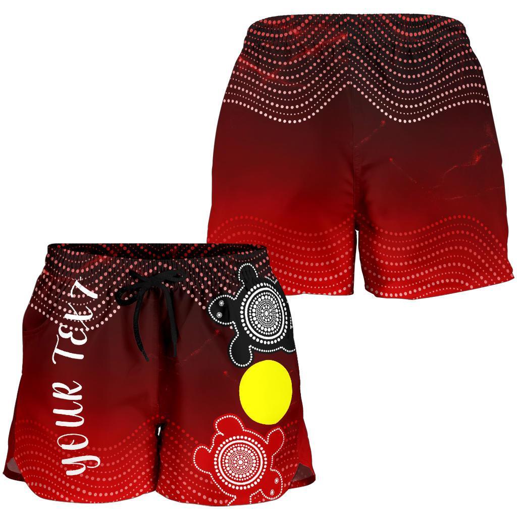 custom-aboriginal-womens-shorts-indigenous-circle-dot-painting-style