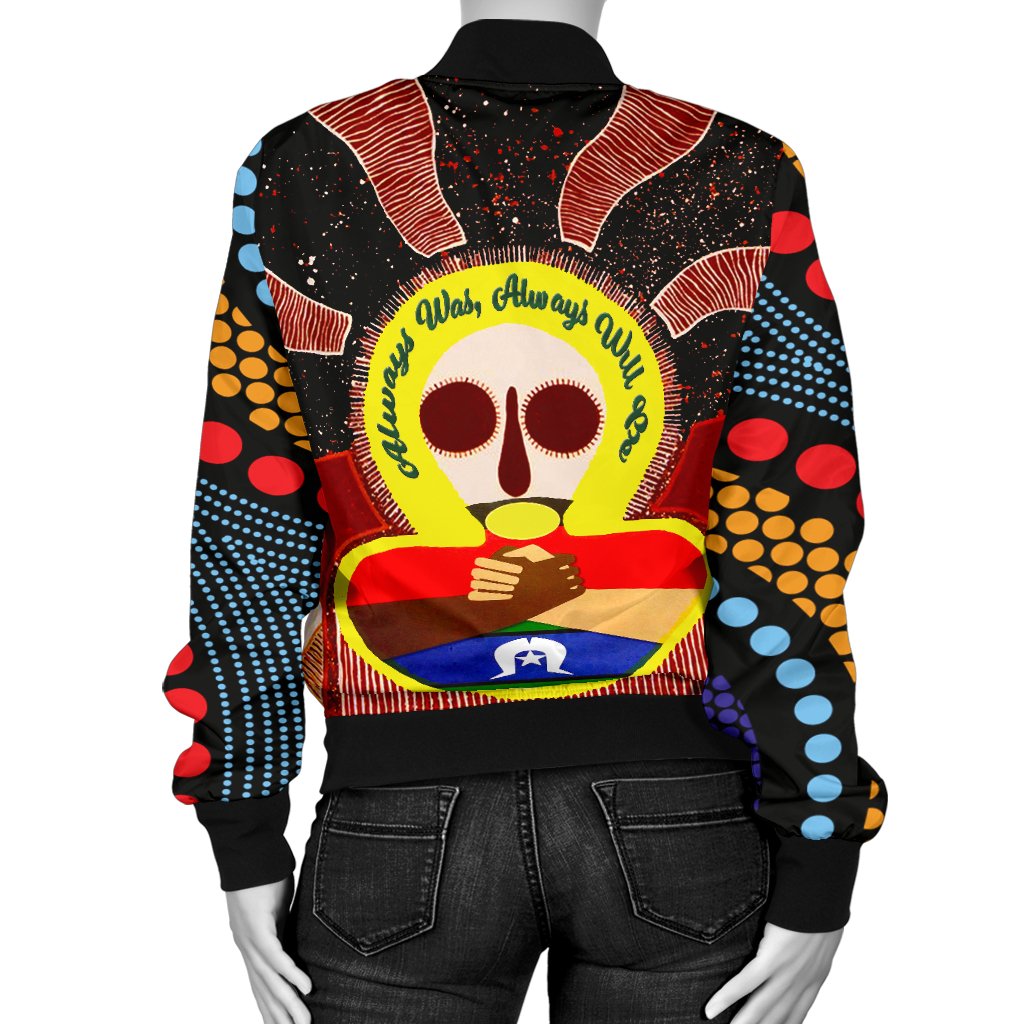 Aboriginal and Torres Strait Islanders Women's Bomber Jacket - NAIDOC Style - Vibe Hoodie Shop