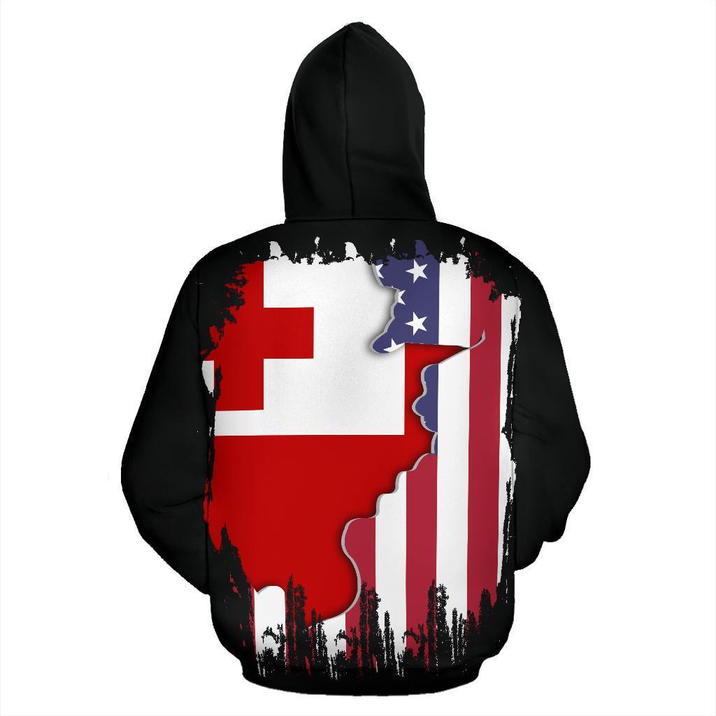 American Grown Tonga Root Dna Zip Hoodie - Vibe Hoodie Shop