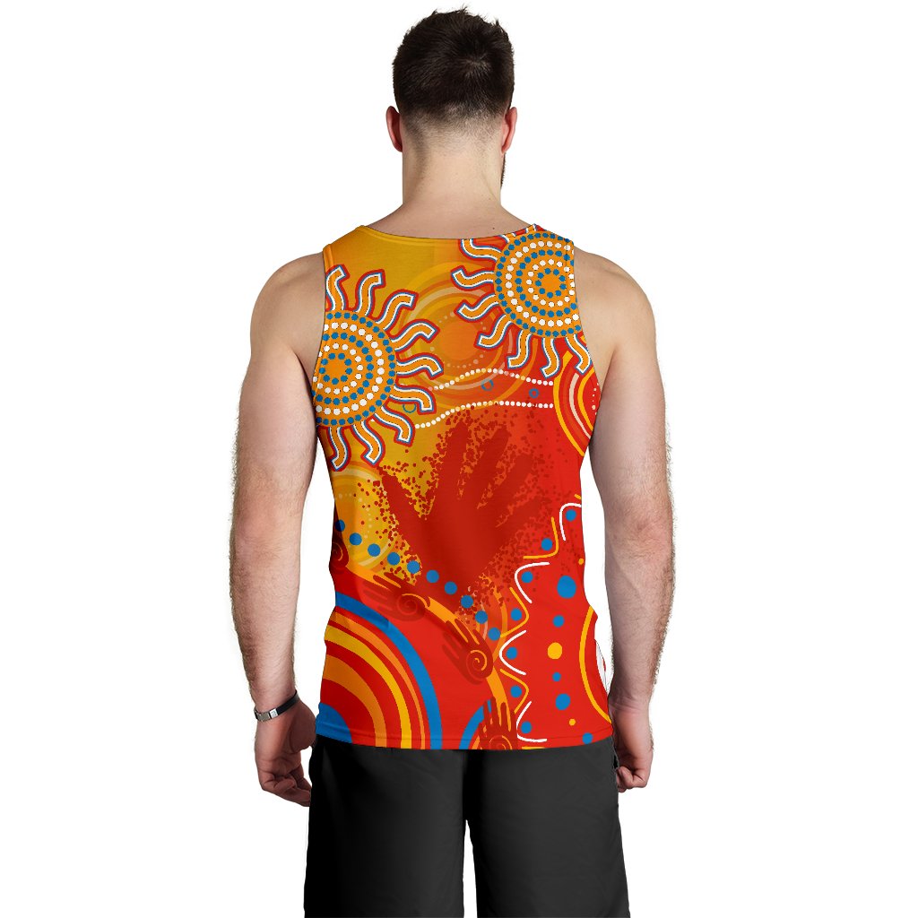 Suns Men Tank Top Sun Indigenous Gold Coast - Vibe Hoodie Shop