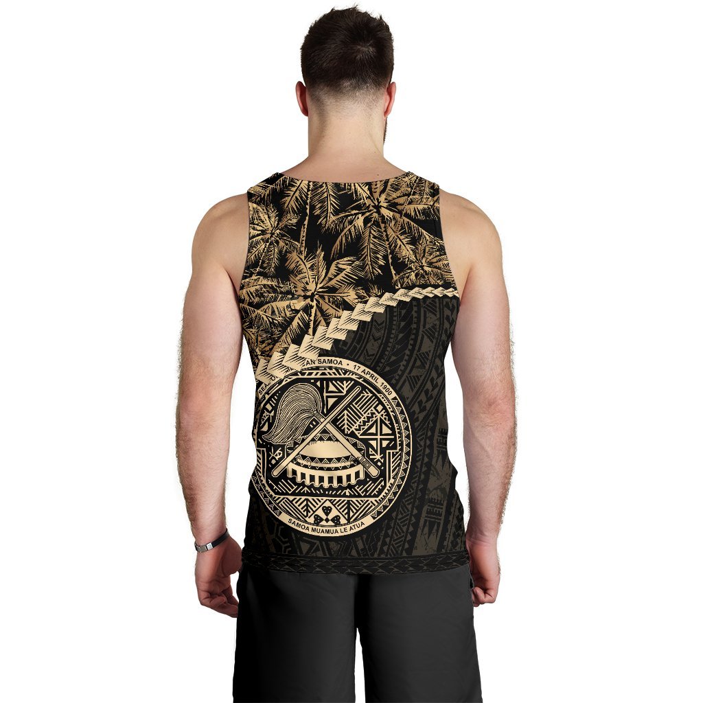 American Samoa Men's Tank Top Golden Coconut - Vibe Hoodie Shop