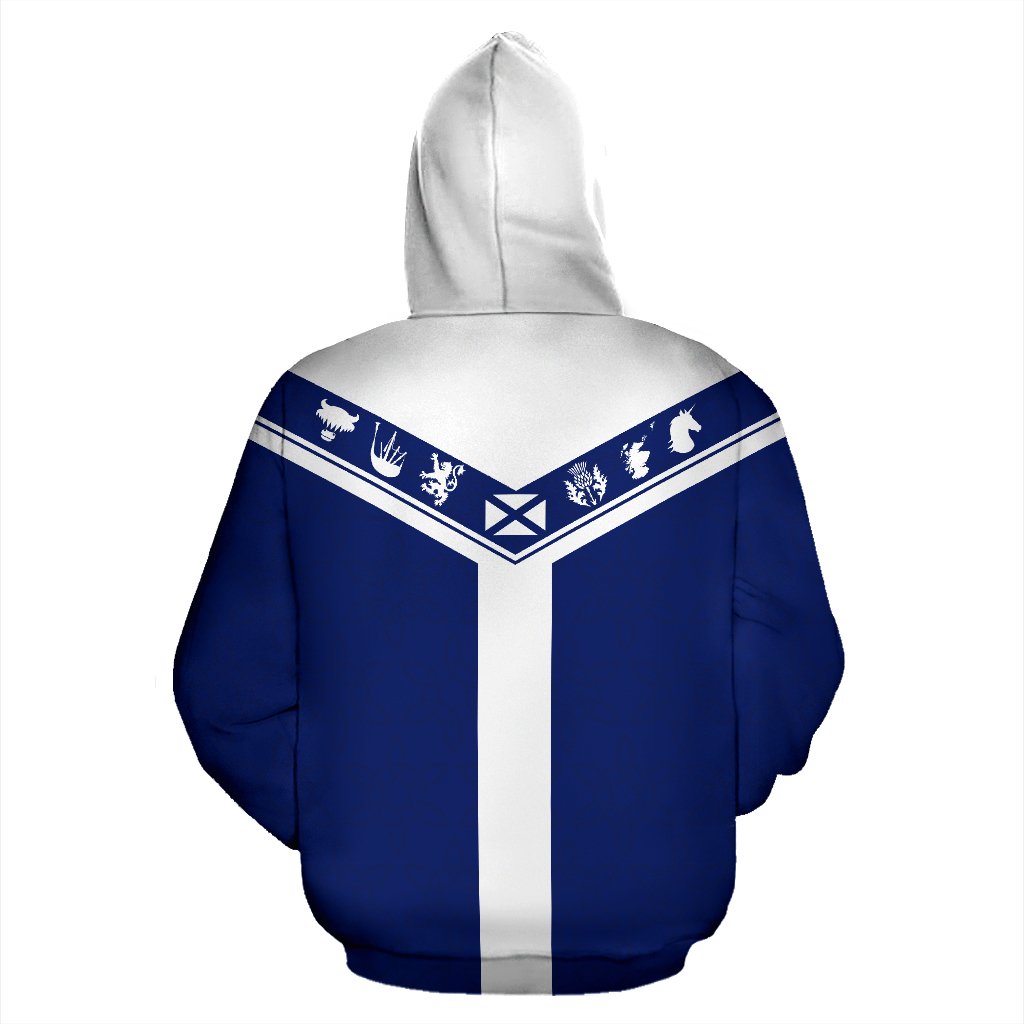 Scotland Spirit Zip Hoodie - Vibe Hoodie Shop