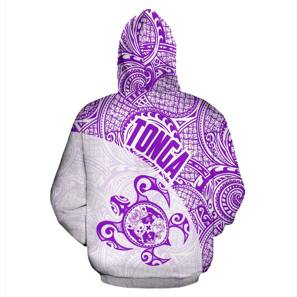 Zip Up Hoodie Tonga Coat Of Arms Turtle Polynesian Pattern 10 - Vibe Hoodie Shop