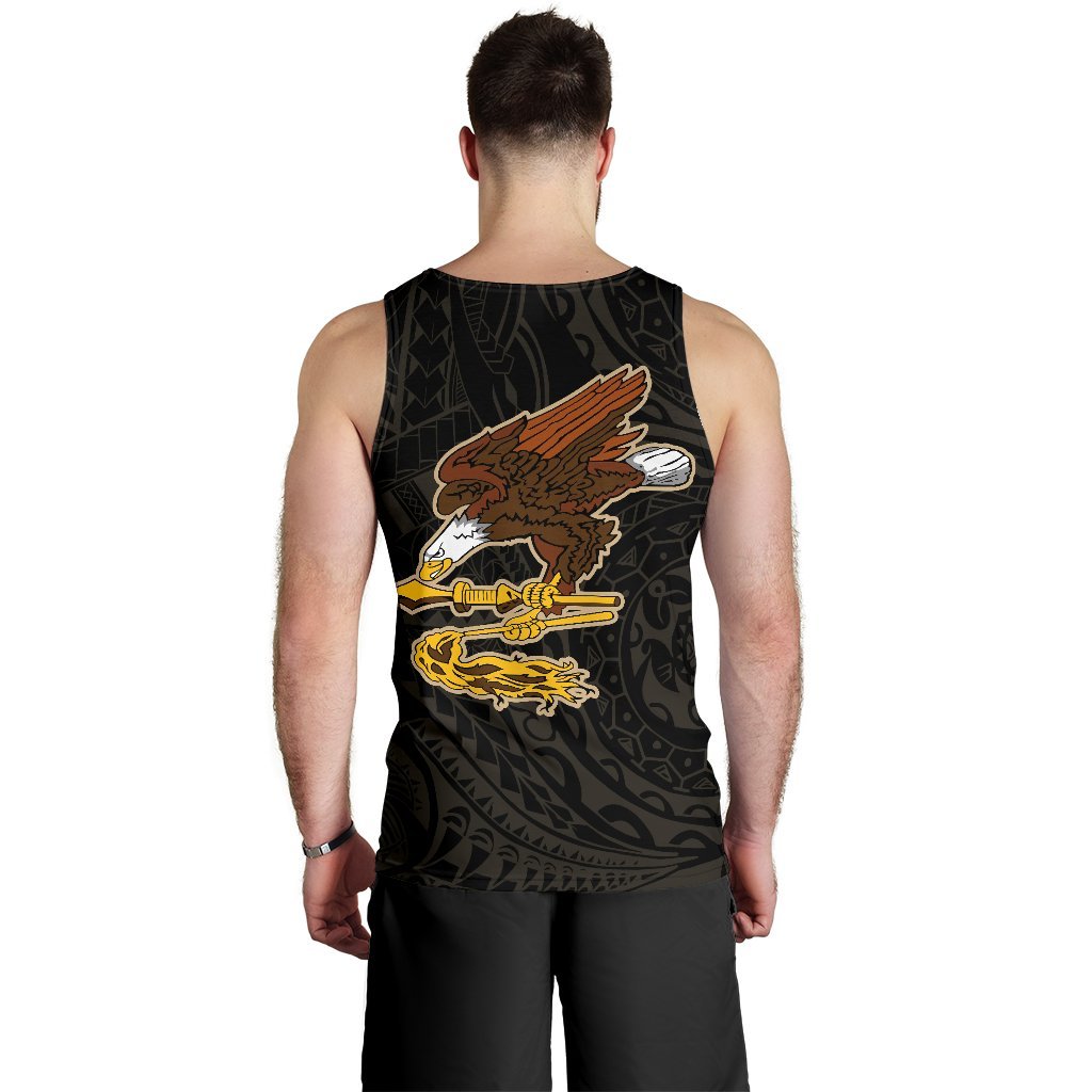 American Samoa In My Heart Tattoo Style Tank Top - Vibe Hoodie Shop