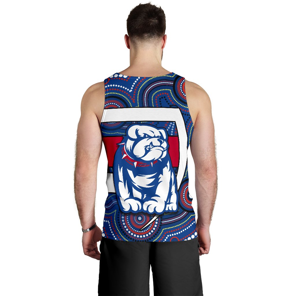 Western Football Bulldogs Men Tank Top Redamancy Indigenous Australian - Vibe Hoodie Shop