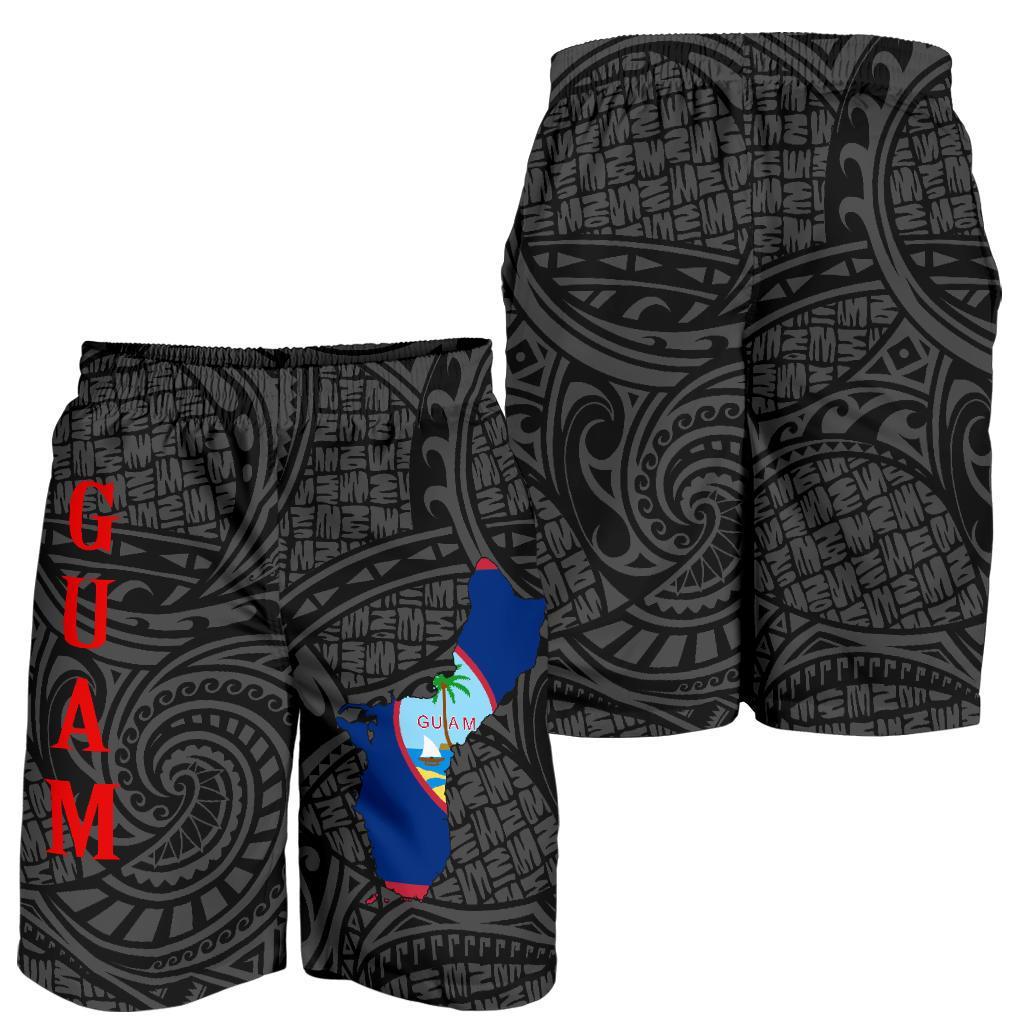 Guam Map Men's Shorts - Vibe Hoodie Shop